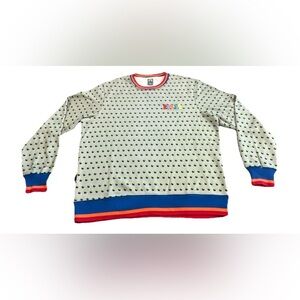 Blake Anderson Bored Teenager USA Neon Green Dot Board Gray Crewneck Sweater XL